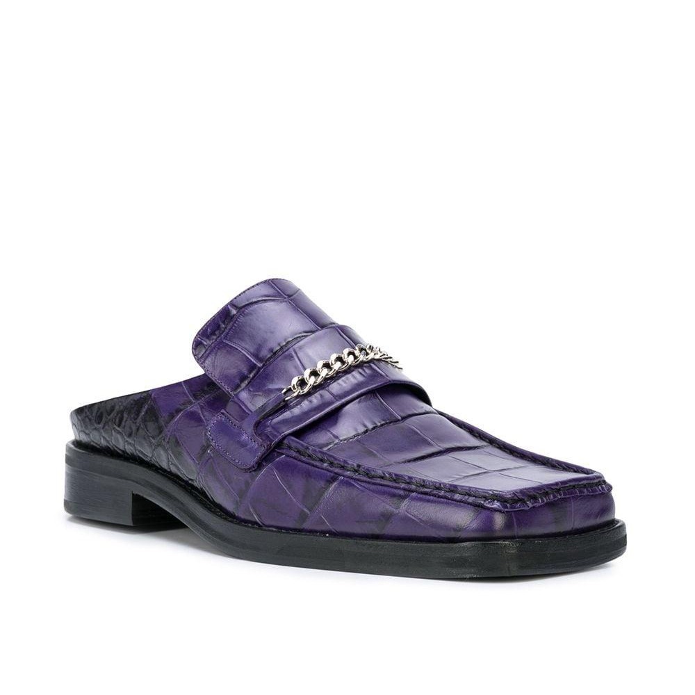 BNWOT Martine Rose croc embossed mule loafers